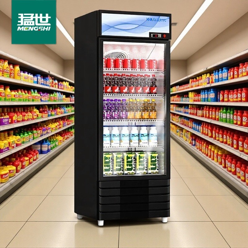 Mengshi Beverage Heating Cabinet Student Milk Hot Drink Constant Temperature Cabinet Convenience Store Hot and Cold Beverage Insulation Display Cabinet