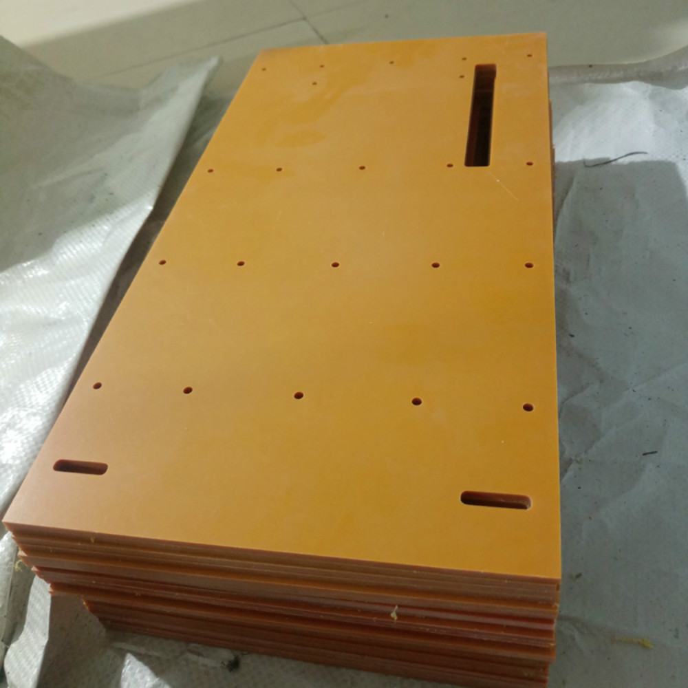 厂家批发10mm电木板加工防静电雕刻切割红色酚醛树脂板绝缘冷冲板