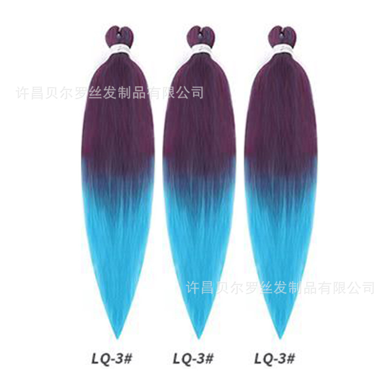 Kit de 3 pelucas EZ Braid – cabello synthetic, colores sólidos/degradé