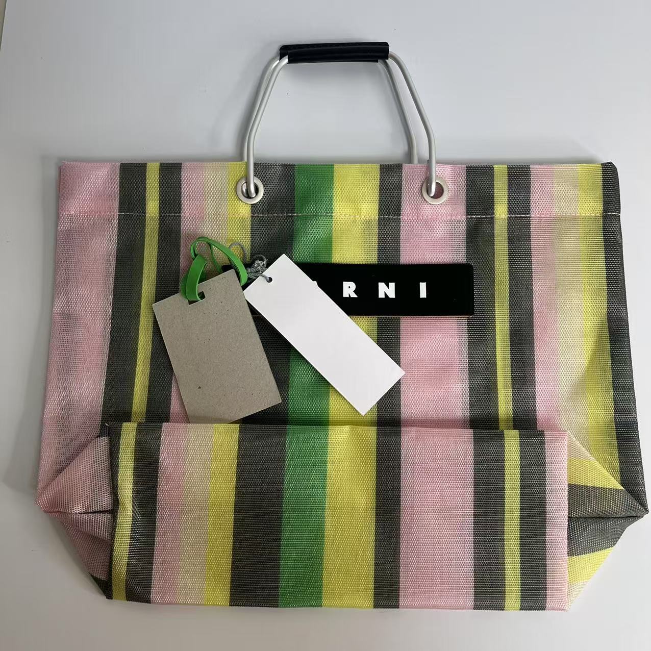 롯데 수출 일본 및 한국 MAR 직조 알루미늄 휴대용 남녀 캐주얼 쇼핑백 휴대용 토트백