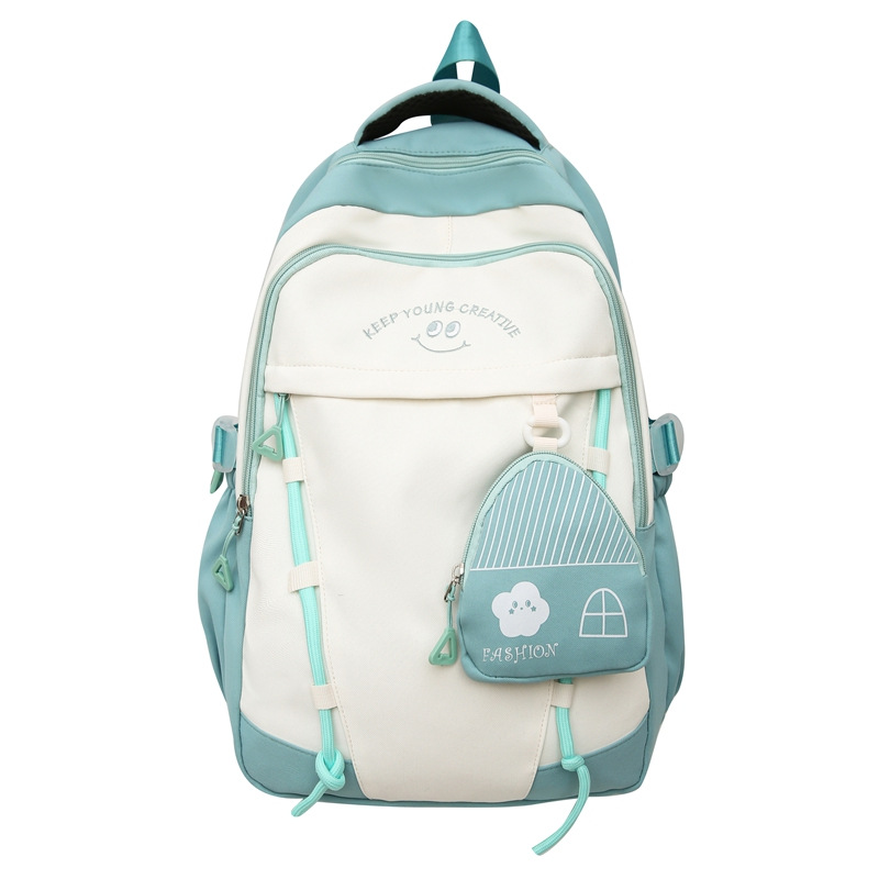 Bolsa escolar de estilo universitario para mujeres JAIYISTAR bolsa de hombro de gran capacidad de color colgante, bolsa de estudiantes ligera y de alto valor.