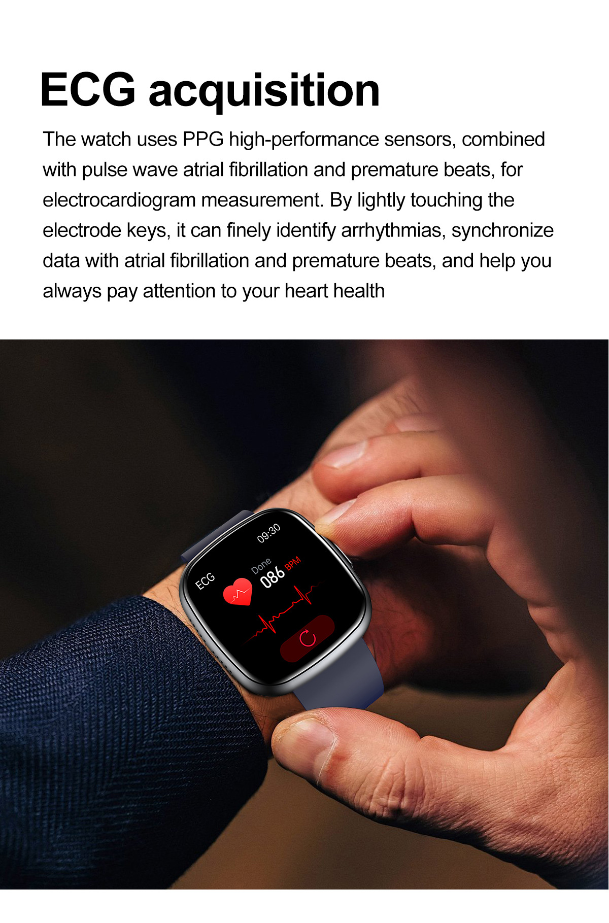 Smartwatch With Ecg Bluetooth Calling Heart Rate & Body Temp_voghion.com