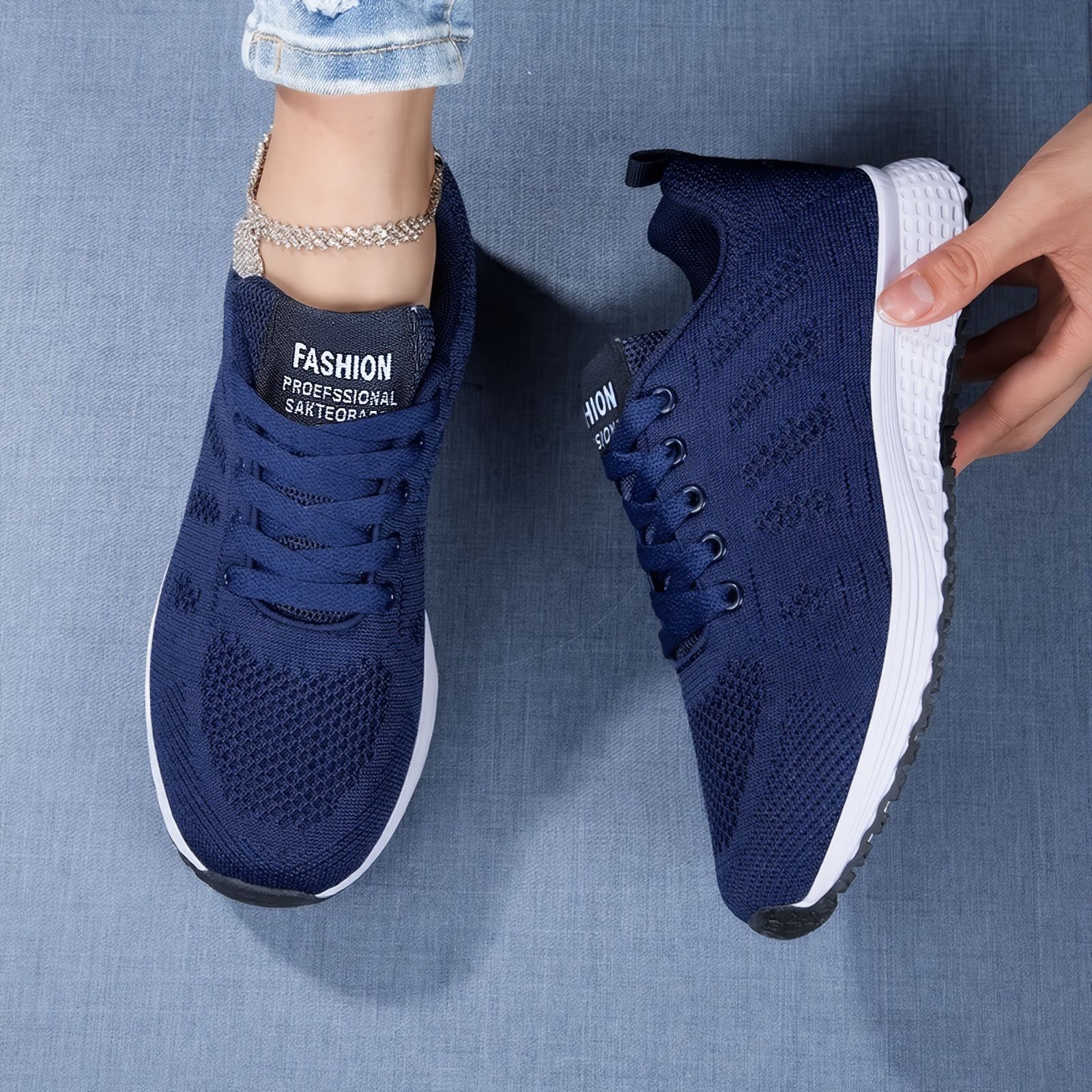 Zapatos mujer OEM procesamiento personalizado suela suave zapatos deportivos cómodos tendencia de moda zapatos casuales comercio exterior zapatos de mujer al por mayor