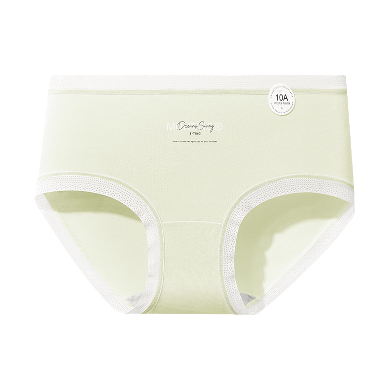 Ropa interior de mujer suave de algodón con sensación de nube 10A entrepierna de algodón larga antibacteriana transpirable sin costuras bolso elástico de cadera calzoncillos de niña image 10