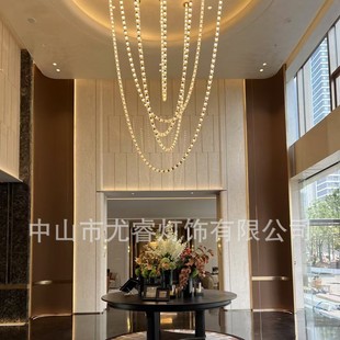Nordic Modern Acrylic Wine Glass Combination Chandelier Hotel Sales Department Hall Corridor Bar Designer Chandelier
