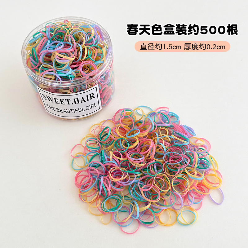 Banda de goma desechable negra para mujer no daña el cabello, lazo para el cabello, cuerda para el cabello alta elástica y duradera, cuerda para la cabeza para adultos, funda de cuero, accesorios para el cabello