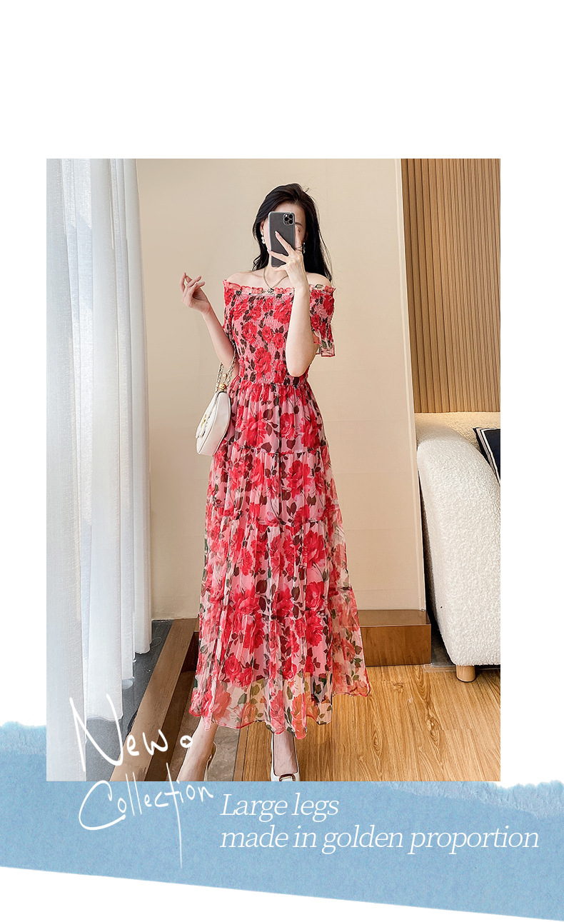 C2814 1230K VÁY ĐẦM LIỀN THÂN NỮ DONTDHI MÙA HÈ HỌA TIẾT HOA THỜI TRANG NỮ G04 SẢN PHẨM MỚI