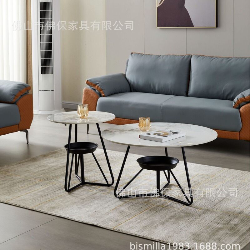 High-grade Rock Board Furniture Rock Board Coffee Table Foreign Trade Export Rock Board Coffee Table Hot Sale Middle East Saudi Arabia Dubai Africa Coffee Table