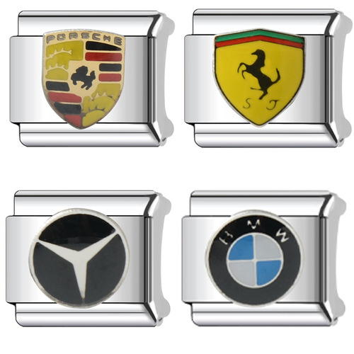 Creative Personality Bracelet Module Car Logo Series DIY Splicing Accessories Rings Necklaces