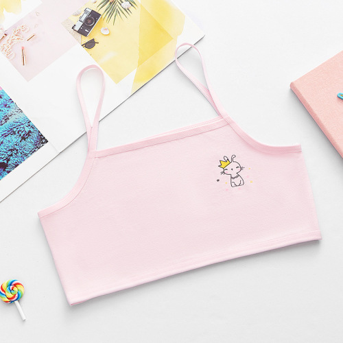 Girls' pure cotton development period children's underwear female students' camisole junior high school students 8-16 years old girls tube top