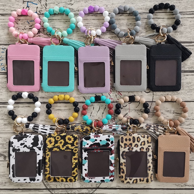 95g Weight Keychain Classification 1 Piece Quantity Casual, Daily Occasion Leather Material Flower, Leopard Pattern Women's Gender Cute Style Cute Flower Leopard Leather Women's Keychain 无