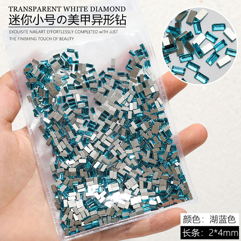 新しいレイクブルーミニ小さなネイルアートダイヤモンド平底特殊形状ダイヤモンドラブミックスインターネット有名人ホットスタイルネイルデコレーション卸売|undefined