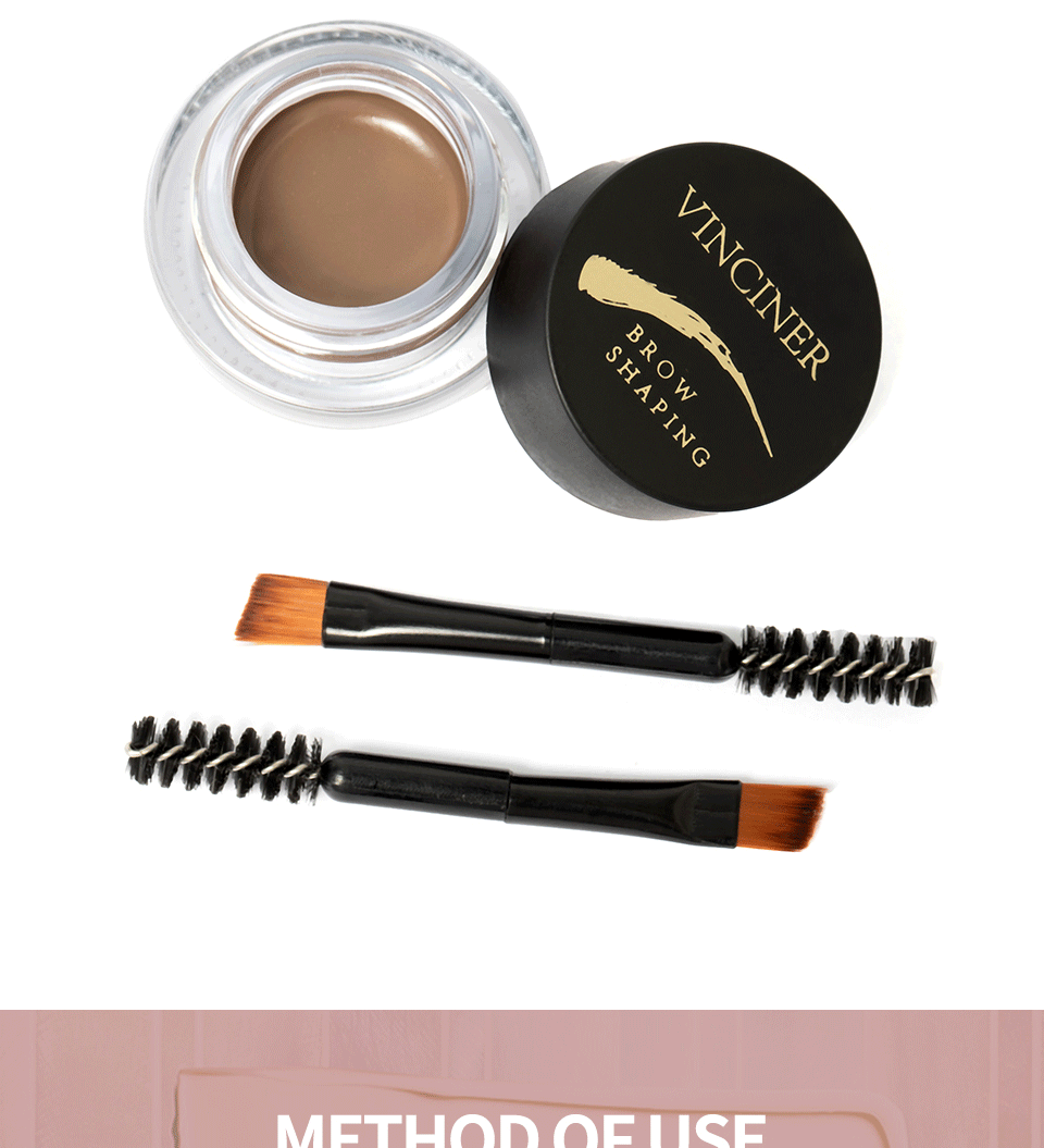 Title 9, 4 Farben wasserfeste, farbechte Augenbrauencrem...