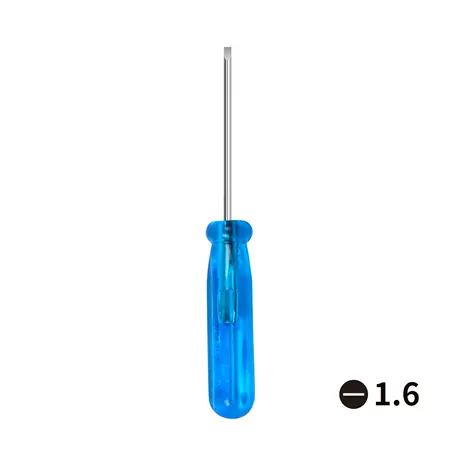 Blue batch of small crystal screwdriver word 1.6