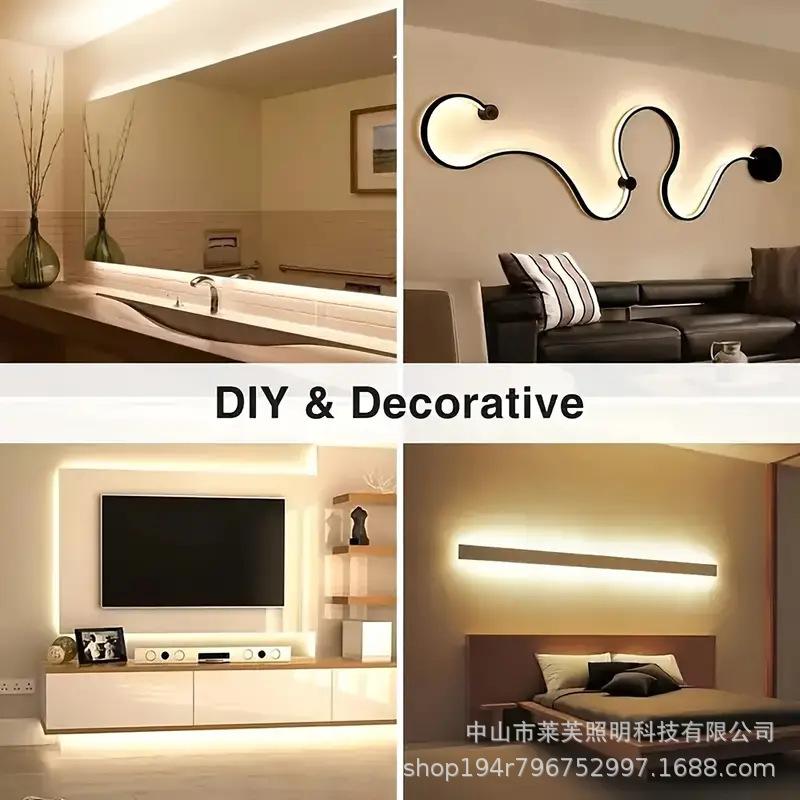 USB 5V 低電圧シリコーンフレキシブル LED ネオンライト防水化粧鏡ベッドサイドテレビの背景の雰囲気|undefined