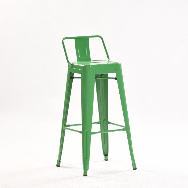 Taburete alto de hierro forjado - Para bar, restaurante y hogar - Estilo industrial - Fabricado en metal - Suministro directo de fábrica image 17