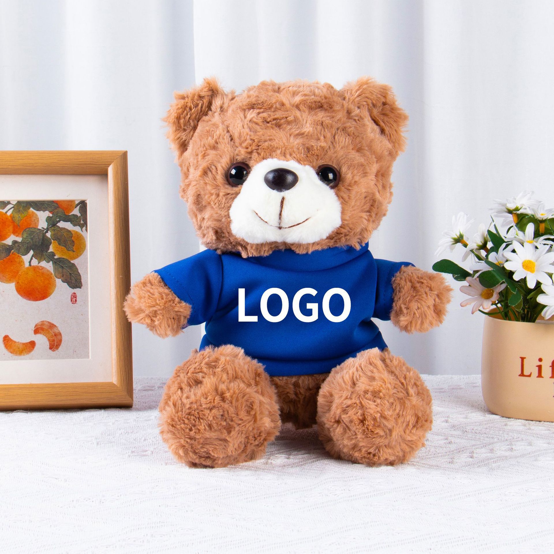 Muñecas de peluche, osos, camisetas, uniformes escolares, suéteres, muñecas para dibujar y imprimir logotipo