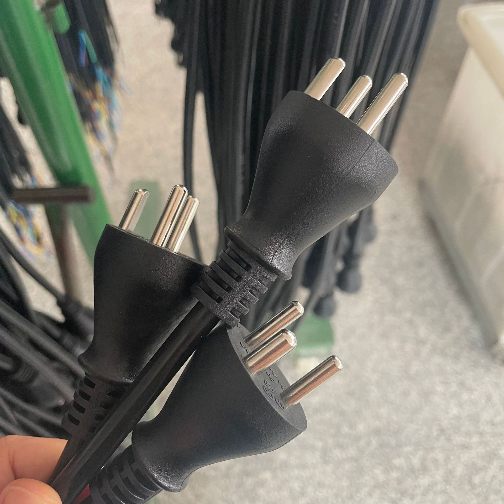 厂家供应DEMKO丹麦插头电源线 丹麦二芯三芯插头电源线