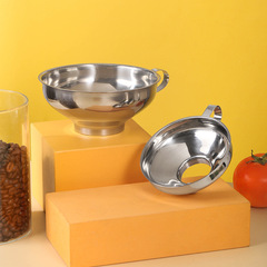 Thickened stainless steel funnel large diameter kitchen household tools kimchi salad jam enema meat sauce grain funnel