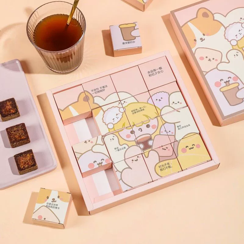 Женский день, ручная работа, сердце, коричневый сахар, индивидуальная упаковка, тетя, подруга, любовь, романтическая подарочная коробка Amazon