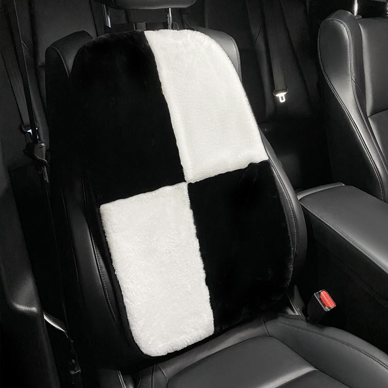 車のクッションの車のクッションの冬の車内の通気性の車のクッションの一枚の後ろの列の小さい腰のネットのネットのクッションのぬいぐるみの女神|undefined