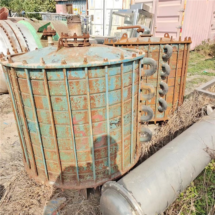 出售二手碟片搪瓷钛材冷凝器开式冷却器 搪瓷冷凝器价格