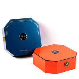 海参包装盒空盒礼盒海参礼品盒八角彩色海参盒子木盒海参礼盒包装