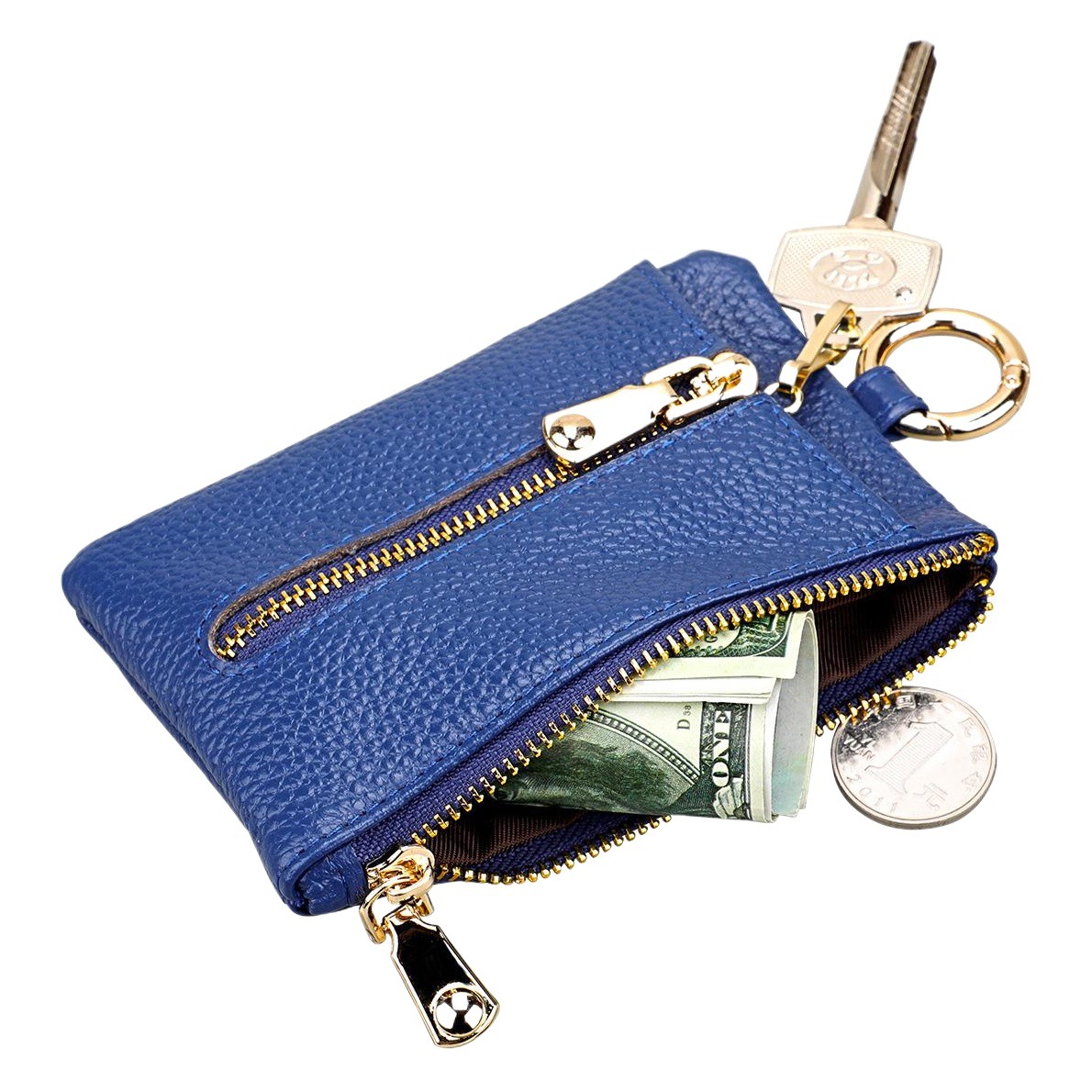Factory Custom-Made Women's Access Control Key Pouch, Men's Waist-Hanging Key Pouch, Car Key Pouch, Hand-Held Coin Purse