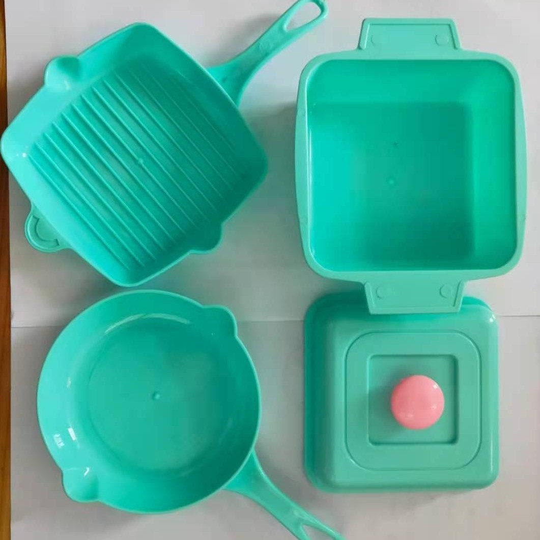 Juguetes de cocina para bebés cuadrangular gran sartén accesorios al por mayor