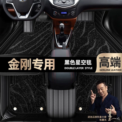 Ayaqaltılar (Kovriklər) | enclosed car 16-19 double-layer silk - black-leather-black-star-blanket-double-layer