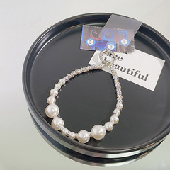 手機掛繩高端帶鑽手腕鏈輕奢百搭手工串珠高級感手機殼掛飾防丟女