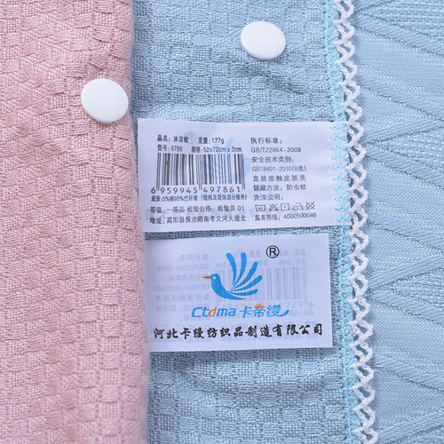Hotel single pillowcase encrypted pillowcase adult hotel pillowcase washed three-layer gauze adjustable satin