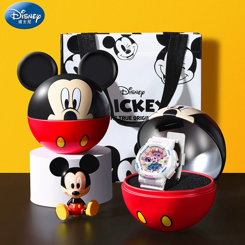 Gift Watch & Jewelry Set (Disney) in Castle Gift Box — Minnie Design, Watch + Necklace