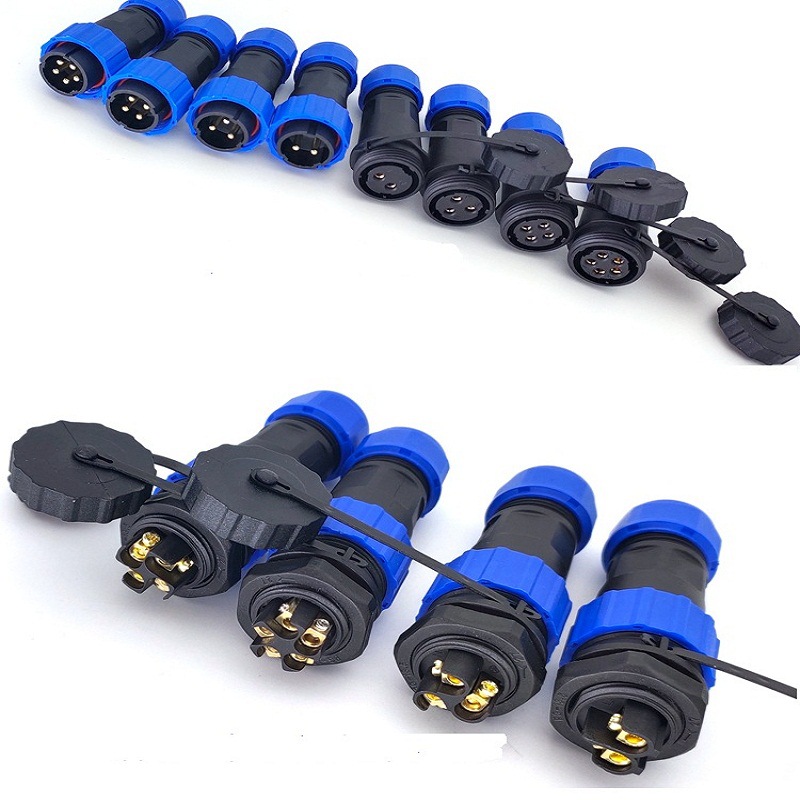 ��������о��˿���߹�ͷĸ���Բ尲װʽIP68��Դ��ˮ��ͷ������