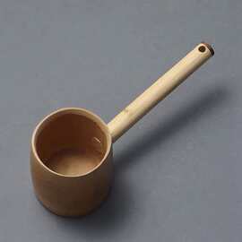 1个 图片色 竹 天然大竹节水勺 竹舀水瓢 老式竹制水勺 分茶勺楠