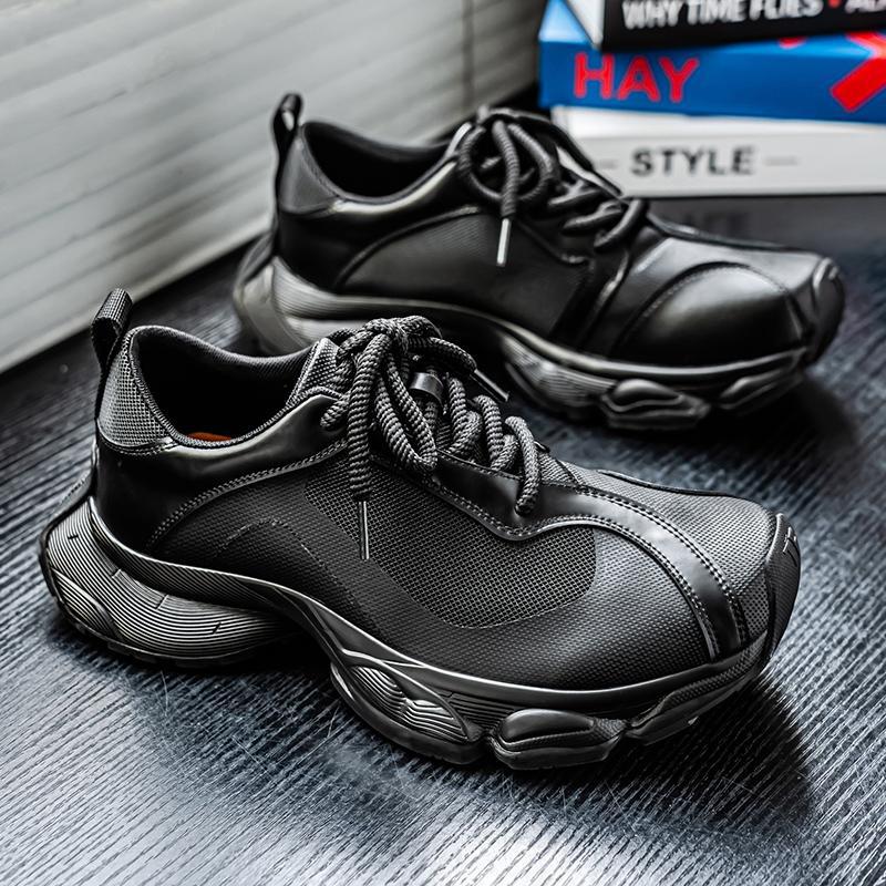 YH001 tendencia nuevo nicho de corte bajo suela gruesa malla transpirable zapatos deportivos casuales al por mayor zapatos de hombre
