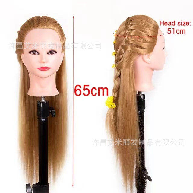 Modelo de peluca, cabello trenzado, entrenamiento de cabello trenzado, peluca de cabeza, modelo de cabeza, corte de cabello, enseñanza de enseñanza, ejercicios de corte de cabello