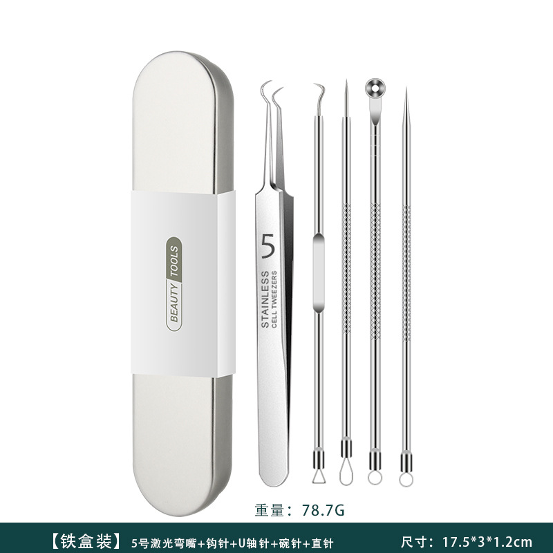 En stock, puede enviar agujas para el acné de acero inoxidable, herramientas de belleza para eliminar el acné oscuro, agujas para el acné, herramientas de belleza, clips celulares
