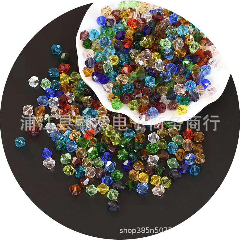 3-8mmAAAA水晶菱形珠精品水晶ガラス珠二頭尖珠DIY珠散珠アクセサリー部品