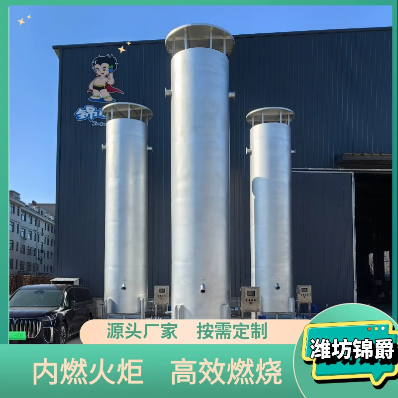 Биогазовый горелочный аппарат внутреннего сгорания 300 кубических метров для очистных сооружений, оборудование для сжигания биогаза и выхлопных газов очистных сооружений.