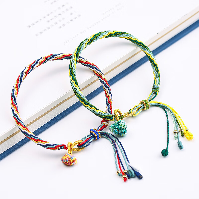 Mutual Xin Dragon Boat Festival colorful rope small zongzi reincarnation rope Xizang antique hand-woven bracelet for men and women girlfriends Mutual Xin Dragon Boat Festival colorful rope small zongzi reincarnation rope Xizang antique hand-woven bracelet for men and women girlfriends