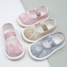 儿童小布鞋女1-2岁3宝宝老北京千层底单鞋男童婴儿软底学步鞋秋季