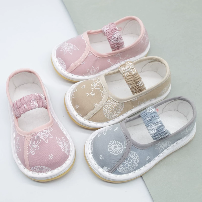 Детская обувь из ткани женщина 1-2 лет 3 ребенка старый пекинский многослойный одиночный ботинок для мальчиков