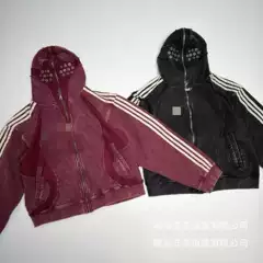 American Vintage Distressed Detachable Hooded Loose Casual Streetwear Jacket for Men Wholesale