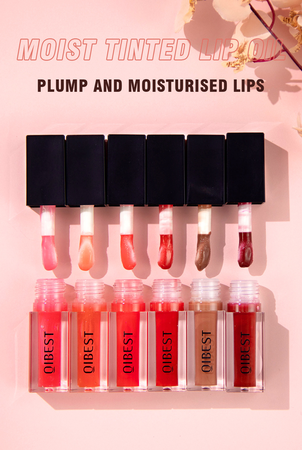 Carina QIBEST huile miroir eau verre glacé fille hydratant, hydratant et réparateur serré miel Dudu rouge à lèvres_voghion.com