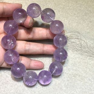 Natural Amethyst Aquatic Plants Large Particles Lavender Amethyst Transparent Amethyst Men's and Women's Purple Asai Bracelets Wholesale