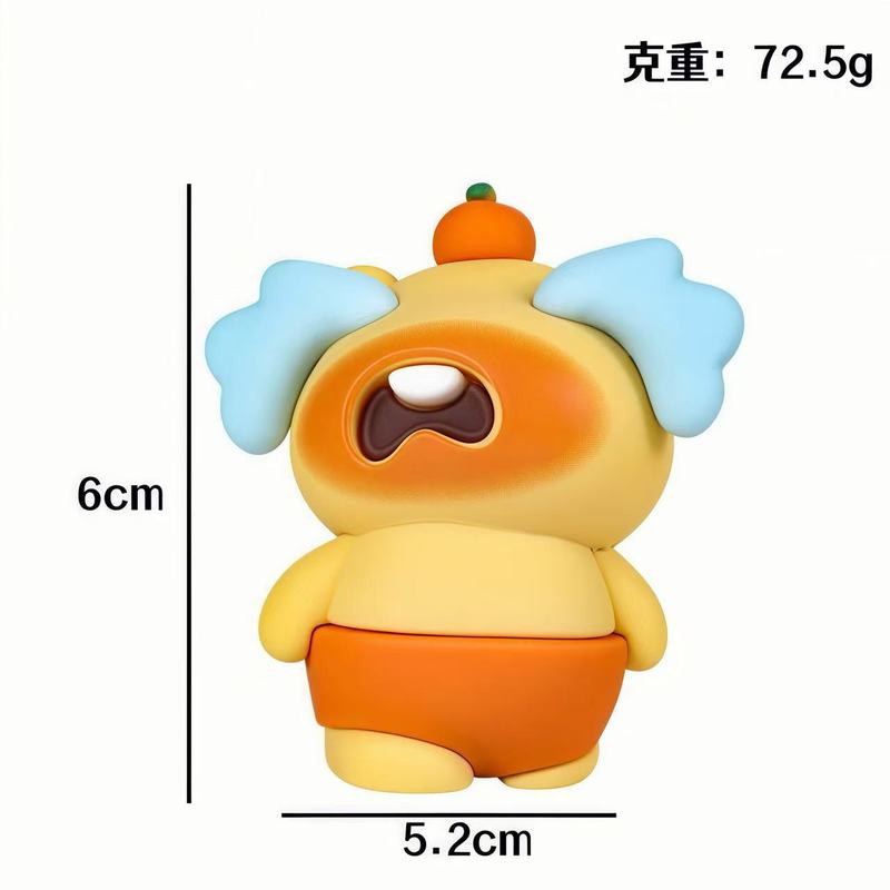 新款呆萌水豚噜噜盲盒摆件超萌汽车装饰公仔精美桌面宝藏玩具明盒|undefined