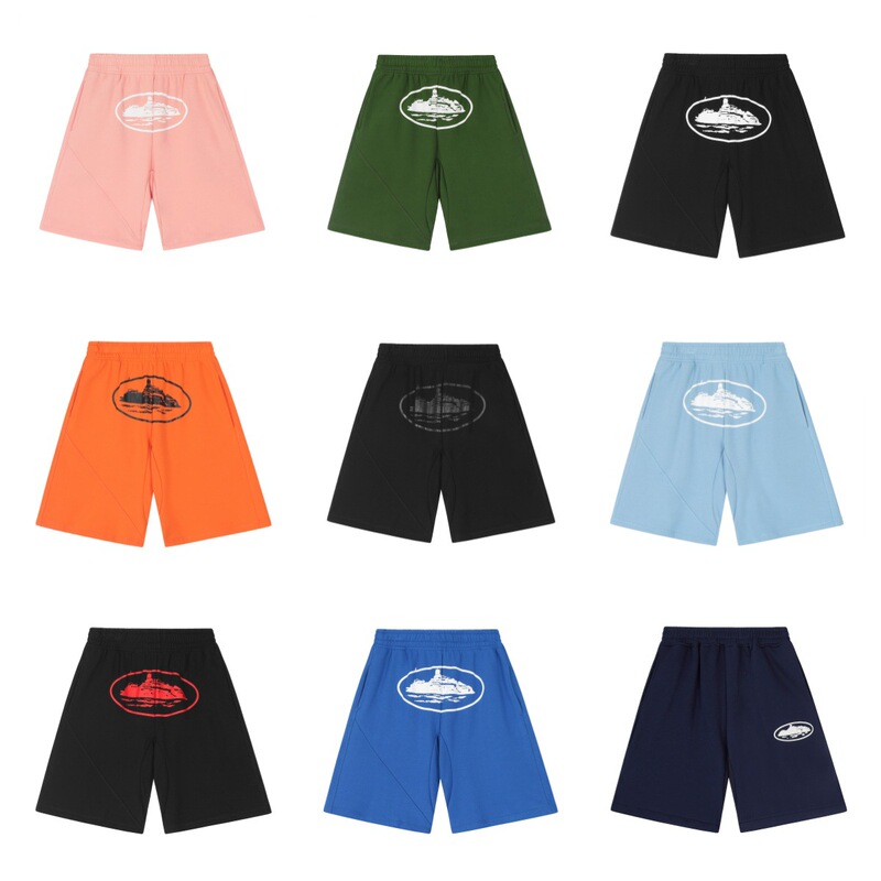 Cross-Border Supply Amazon Source American Street Style Classic Summer Alcatraz Shorts Straight-Leg Five-Point Pants for Men and Women