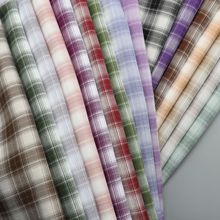 TR梭织弹力斜纹彩色格子布春夏吊带背心连衣裙童装发饰装饰面料