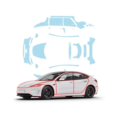 Models of Tesla Model 3: Car paint protective film